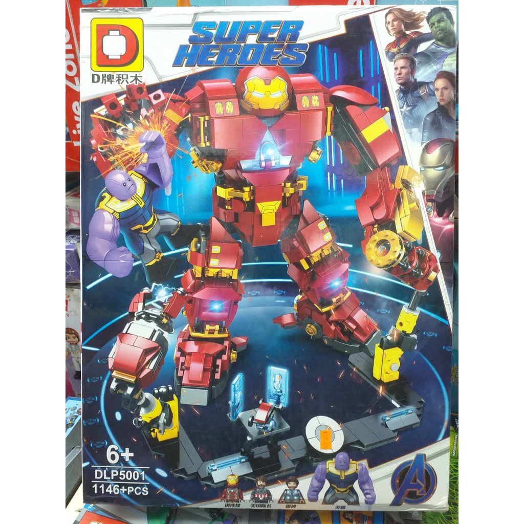 Lắp ráp xếp hình siêu anh hùng : Bộ giáp người sắt Ironman