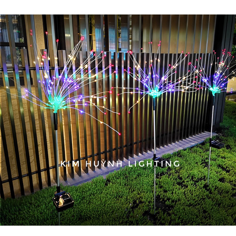 Đèn LED pháo hoa năng lượng mặt trời 8 CHẾ ĐỘ NHÁY trang trí sân vườn lối đi ngoài trời