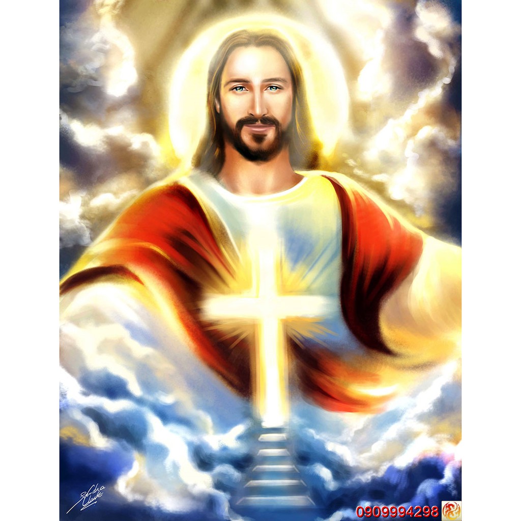 Tranh Dán Tường 3D Hình Chúa Jesus, Hình Đức Mẹ Maria | Shopee Việt Nam