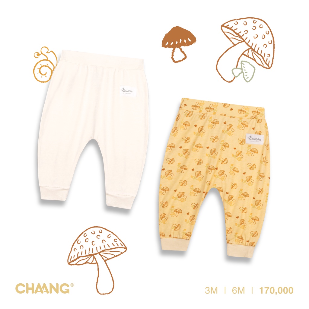 [CHAANG] Set quần dài cho bé Park cây nấm trắng
