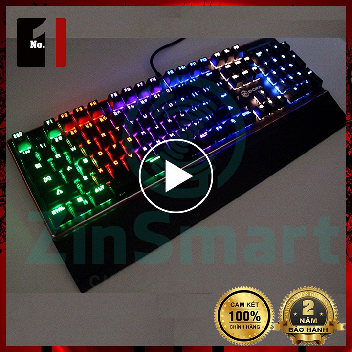 Bàn Phím Cơ Keycap Xuyên Led Gaming E-Dra EK300 Led Rgb Bàn Phím Máy Tính Laptop Pc Chơi Game Có Dây
