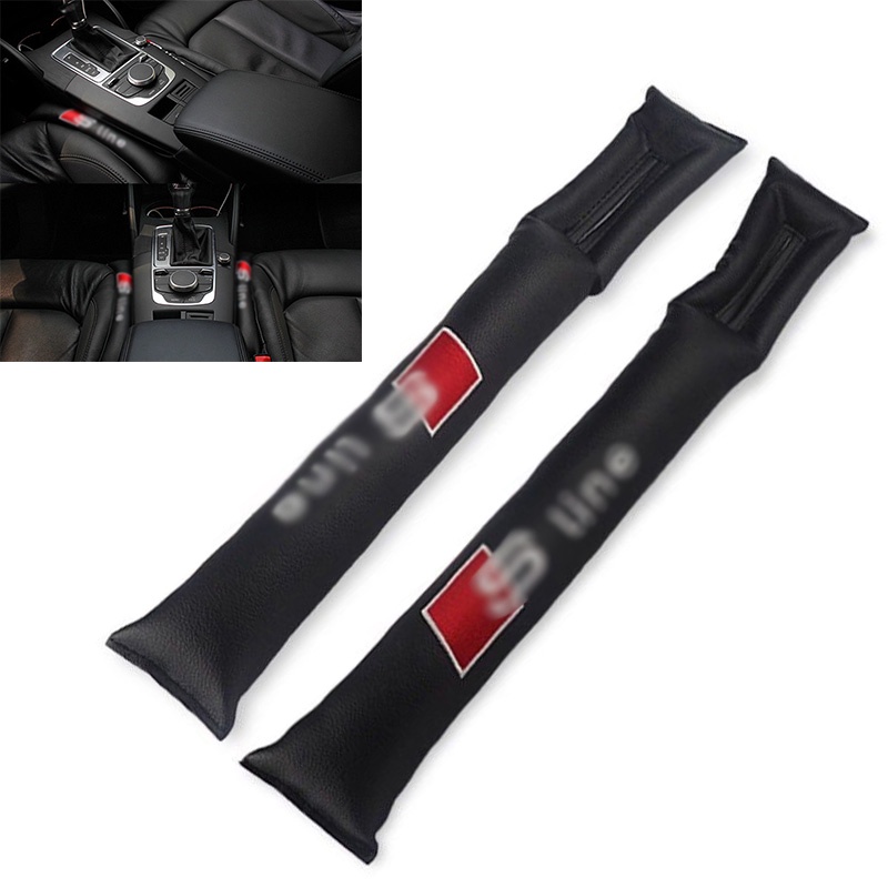 Set 2 Miếng Đệm Da Lót Khe Hở Ghế Ngồi Xe Hơi Audi A4 / 3 / 5 / 6 / 8 Q3 / 5 / 7 ☆Brzone