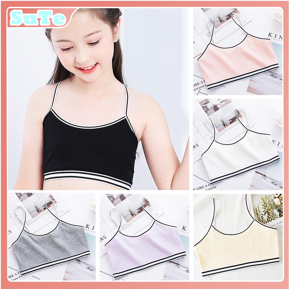 Áo Ngực Co Giãn Nhiều Lớp Dành Cho Bé Gái 6-12 Tuổi