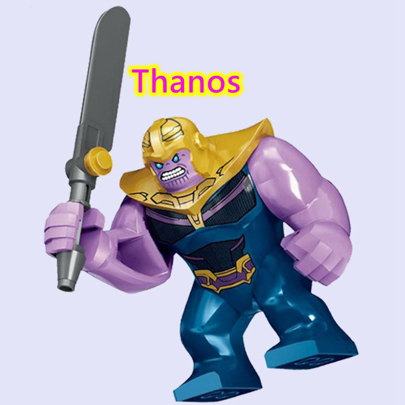 Đồ Chơi  Lắp Ráp Mô Hình Nhân Vật Thanos Mini Trong Truyện Tranh Marvel