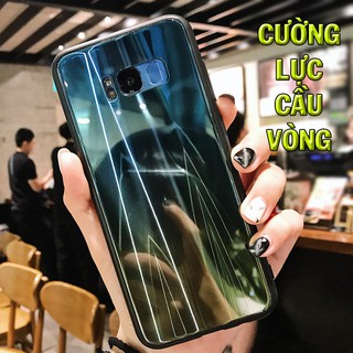 ỐP LƯNG CƯỜNG LỰC CẦU VỒNG SAMSUNG S8 PLUS