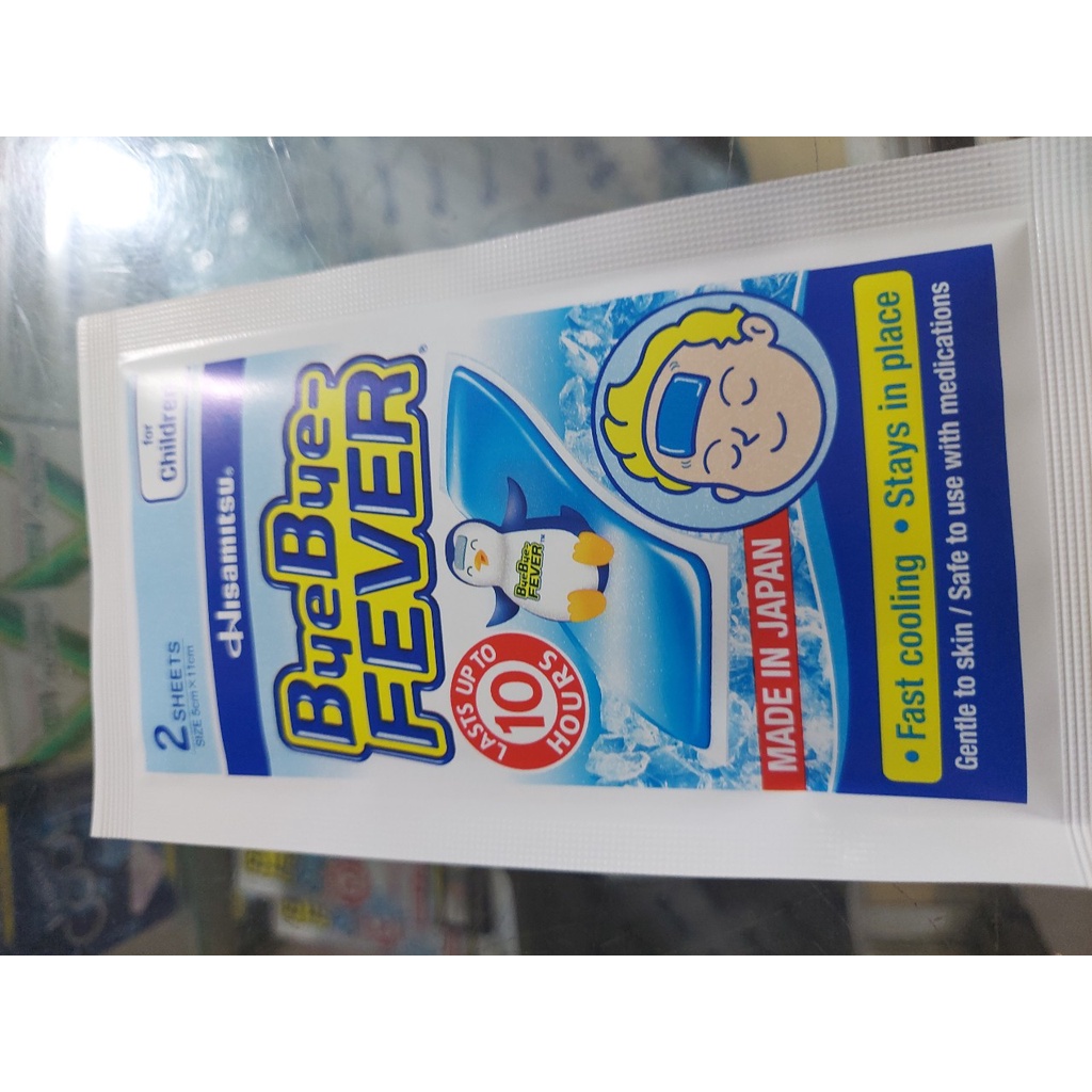 Miếng Dán Hạ Sốt Nhanh  Bye Bye Fever Hisamitsu for Children- 1 gói 2 miếng