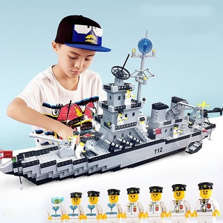 Đồ chơi lắp ráp tàu chiến hạm tuần dương 112 giúp trẻ thông minh sáng tạo xếp hình với 910 mảnh ghép