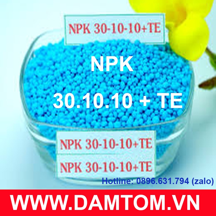 Phân bón NPK 30-10-10+TE , NHẬP KHẨU ĐỨC, Công nghệ tháp cao , cây đâm chồi đẻ nhánh