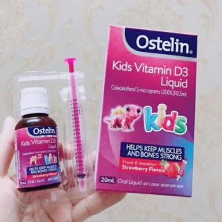 Vitamin D Ostelin dạng nước cho trẻ Ostelin Vitamin D Kids Liquid