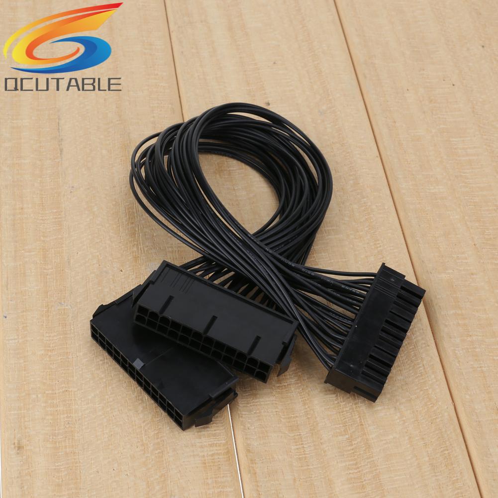 Dây Cáp Nối Nguồn 24Pin ATX Dual PSU Dành Cho PC Mining