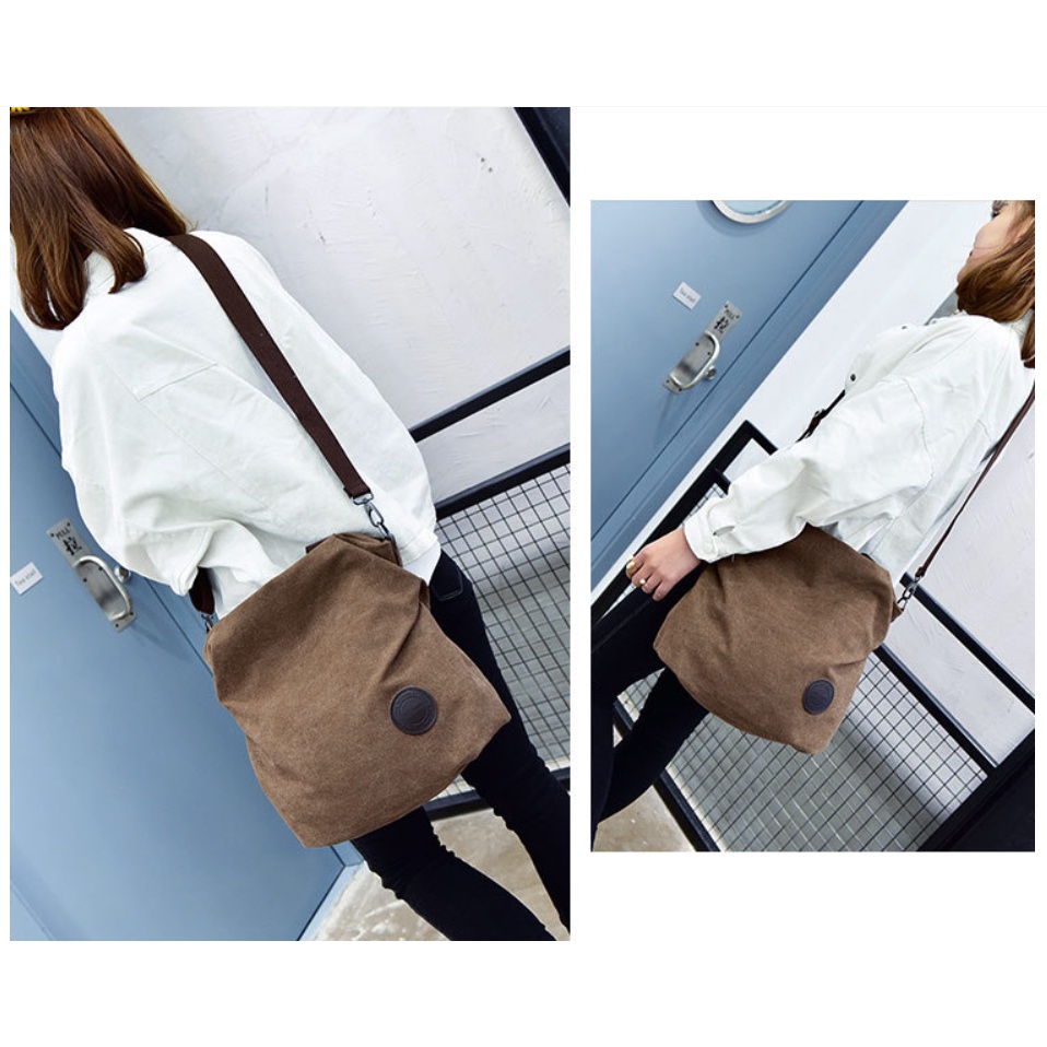 Túi xách nữ vải canvas thời trang cao cấp phong cách cá tính mới