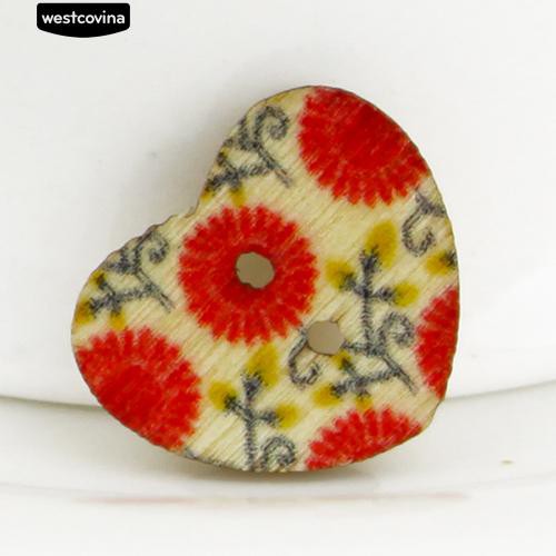 Set 100 Nút Gỗ 2 Lỗ Nhiều Màu Chuyên Dụng Cho Thợ May Vá