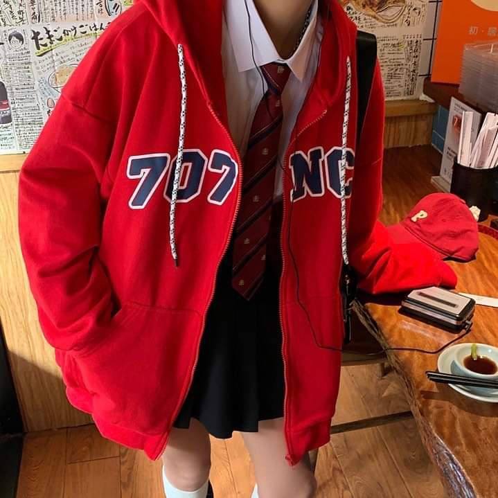 Áo nỉ hoodie 707 form rộng tay bồng cá tính nữ unisex🌸🌸Áo phông dáng thụng phong cách đường phố 21419