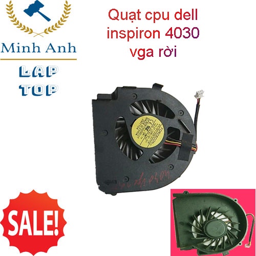 Quạt tản nhiệt cpu laptop dell inspiron 4030 ( 090710A ) - hàng tháo máy