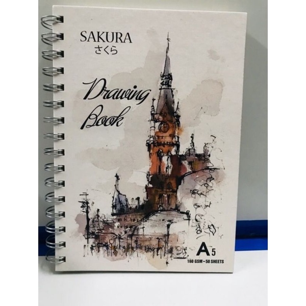 Sổ vẽ màu nước a5 sketchbook loại đẹp 50 tờ