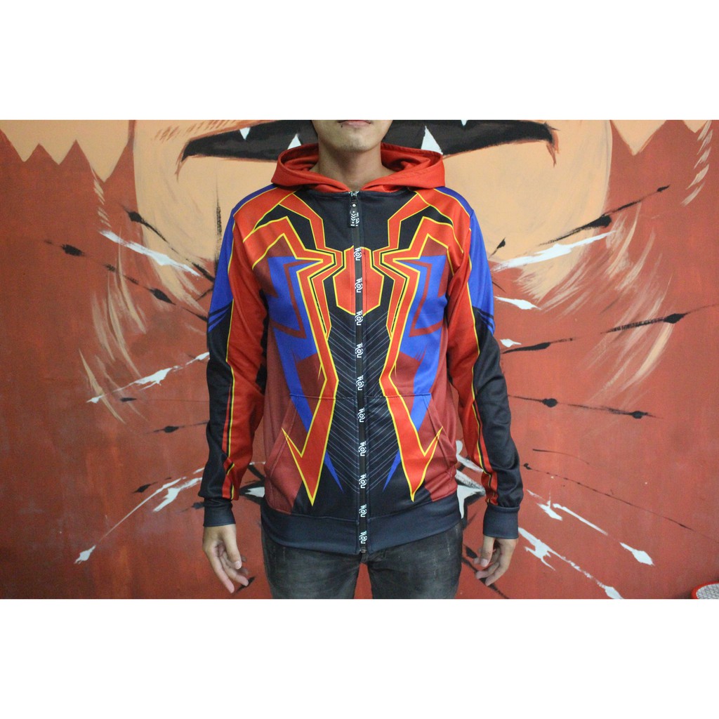 Áo khoác Hoodie Zipper Spider Man
