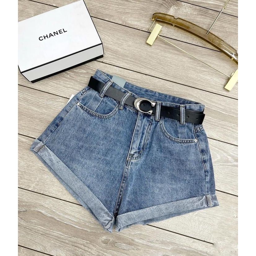Quần Short Jeans Nữ Xắn Gấu Dáng Ngắn 3 Màu V038