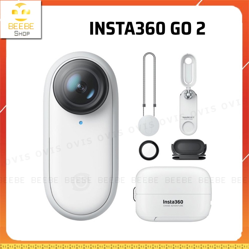 Insta360 Go 2 - Camera Hành Trình Siêu Nhỏ Gọn, Quay Phim 3K, Chống Nước IPX8, Ổn Định Hình Ảnh
