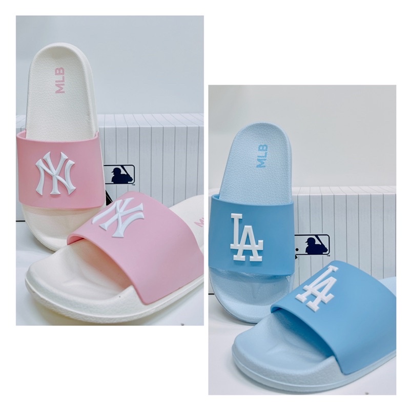 DÉP MLB NY LA LOGO NỘI ĐỊA HÀN - DÉP MLB KOREA UNISEX NAM NỮ - FULLBOX FREESHIP - HÀNG CÓ SẴN