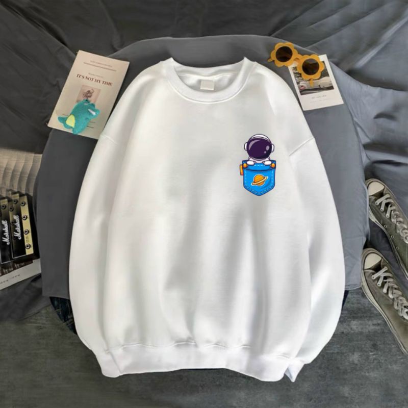 ÁO SWEATER UNISEX NHIỀU MÀU- NAM NỮ- IN PHI HÀNH GIA TÚI CỰC ĐẸP SIZE 35-70KG