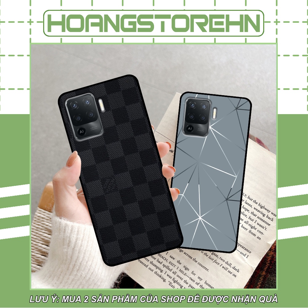 Ốp Oppo A94 in hình thương hiệu LV, họa tiết xanh bạc siêu đẹp