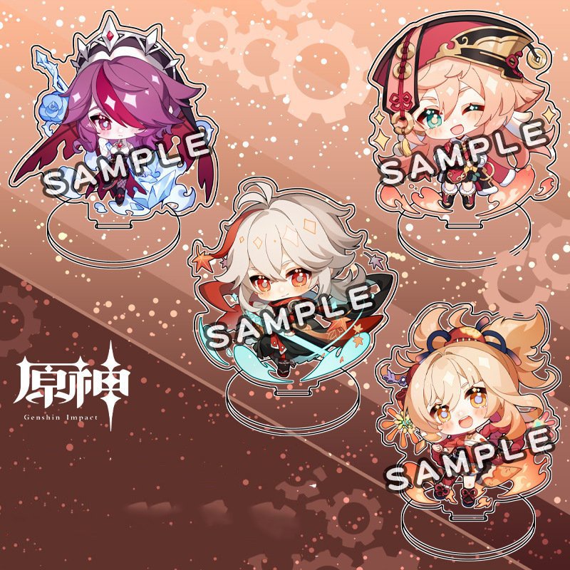 Mô hình Standee Mini GENSHIN IMPACT tượng acrylic standee game mica chibi trang trí trưng bày