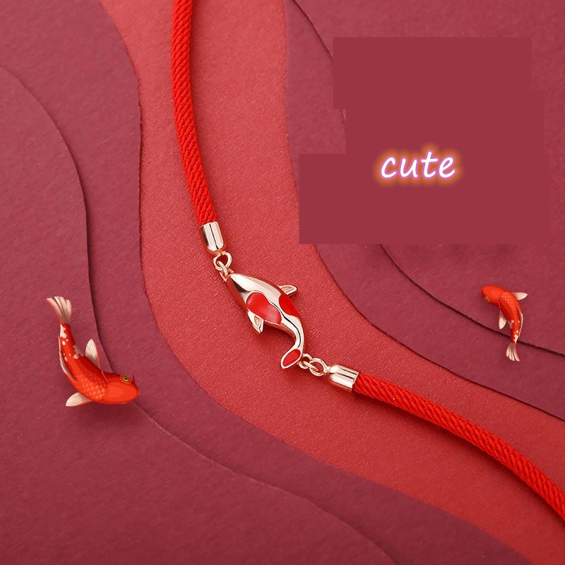 Vòng Tay Dây Đỏ Mặt Hình Hổ May Mắn Thời Trang Cho Nam Và Nữ