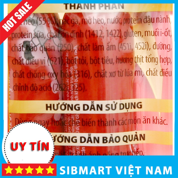 Xúc xích Heo tiệt trùng Vissan 280g (4 cây) - SibMart Việt Nam - SC0033