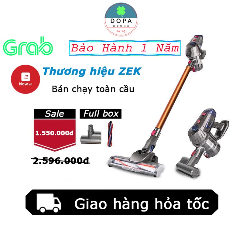 [Mã 273ELHA100K0 hoàn 7% đơn 500K] Máy hút bụi gia định nhập khẩu ZEK công nghệ tiên tiến - Phân phối tại DOPA SHOP