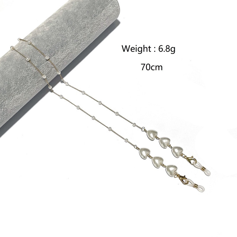 Dây đeo khẩu trang đính ngọc trai giả chống thất lạc cho nữ