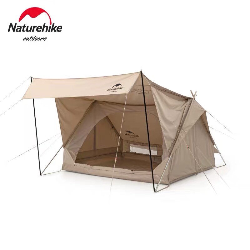 Lều cotton dáng chữ A có mái hiên che nắng Glamping Naturehike NH20ZP011 Campoutvn A401