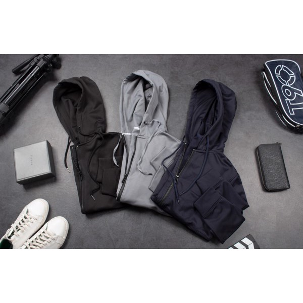 Áo khoác nỉ 2 lớp có mũ Pandy . Áo khoác thể thao nỉ nam nữ | BigBuy360 - bigbuy360.vn