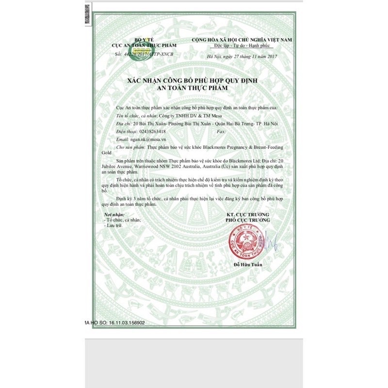 Vitamin Tổng Hợp Cho Bà Bầu Blackmore Úc