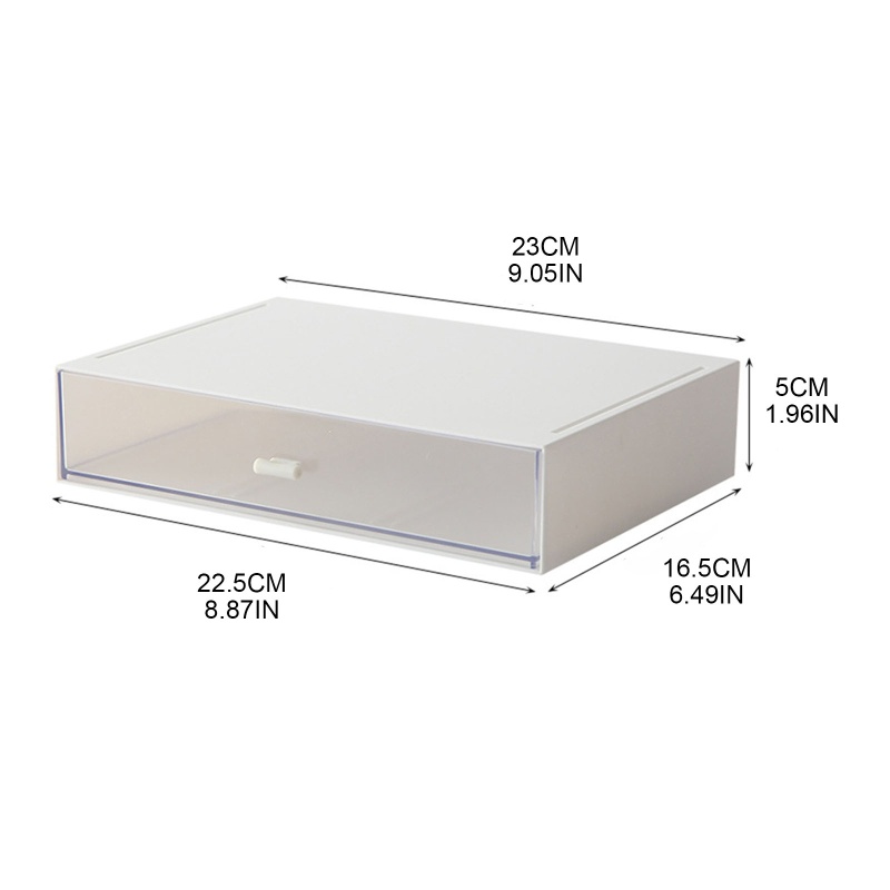 Set 2 Hộp Đựng Đồ Có Tay Cầm Trong Suốt Xếp Chồng Được Tiện Dụng Cho Gia Đình / Văn Phòng / Trường Học