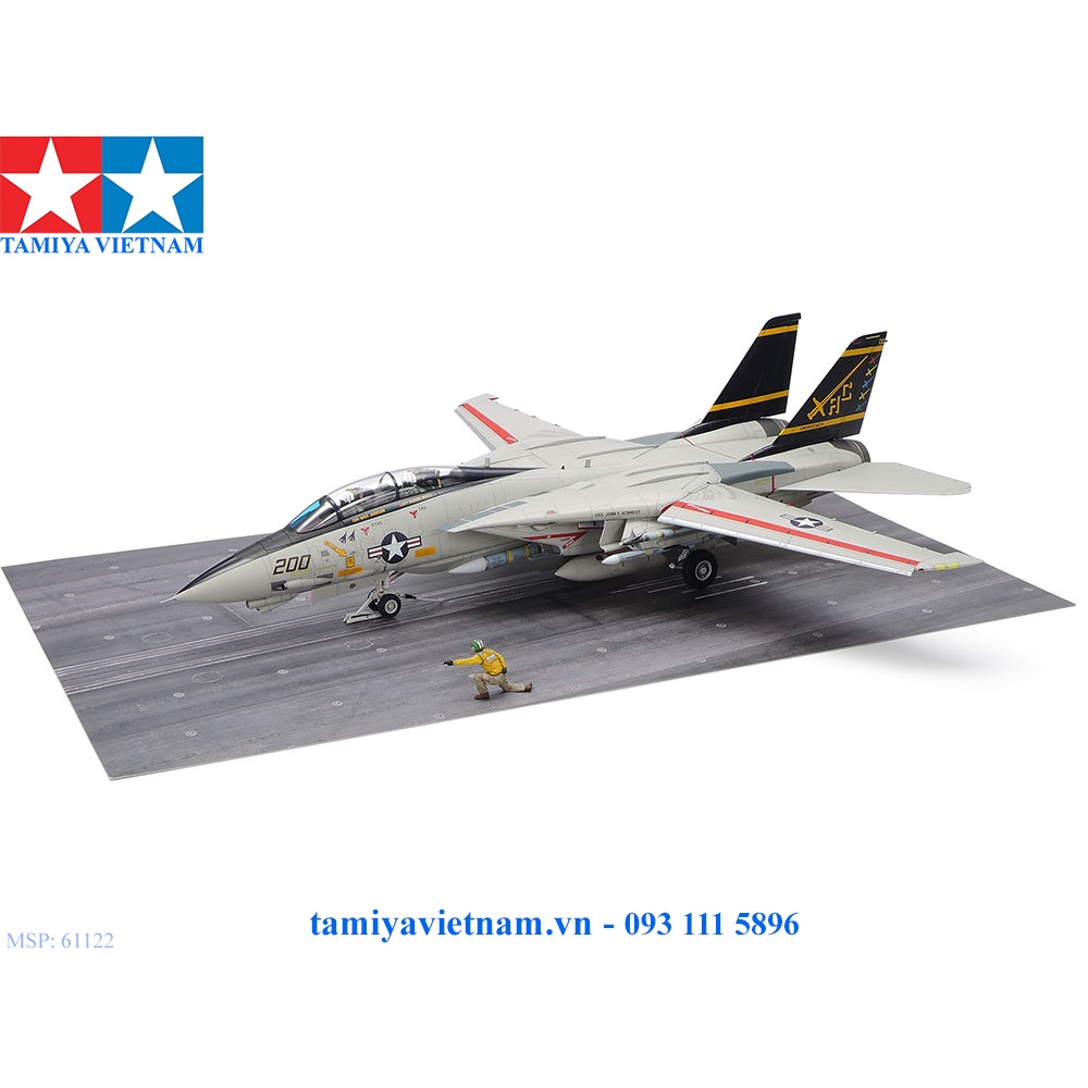 61122 Mô hình máy bay quân sự 1/48 SCALE GRUMMAN(R) F-14A TOMCAT(TM) (LATE MODEL) CARRIER LAUNCH SET