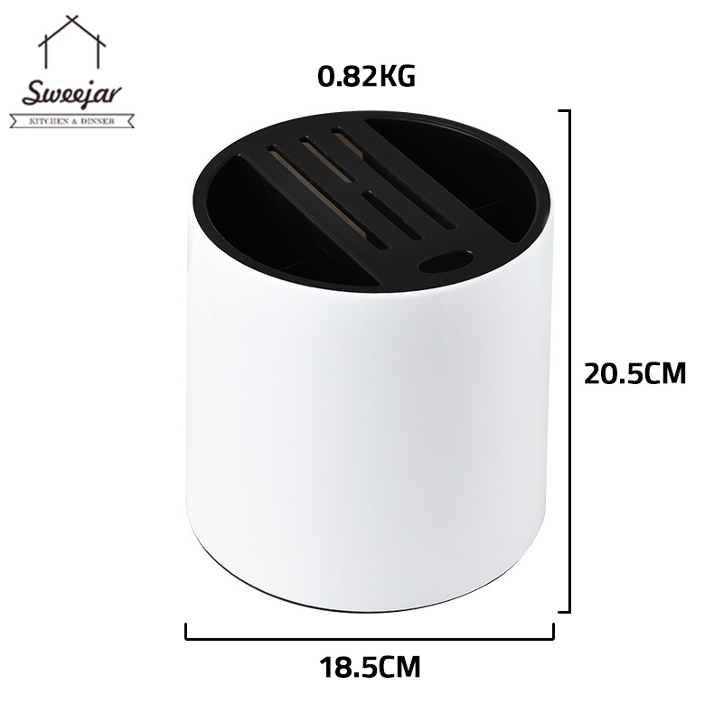 SWEEJAR Giá Đỡ Dao Bằng PP Có Thể Xoay Và Làm Ráo Nước Đa Năng