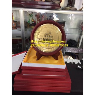 Đĩa đồng họa tiết hồ hoàn kiếm