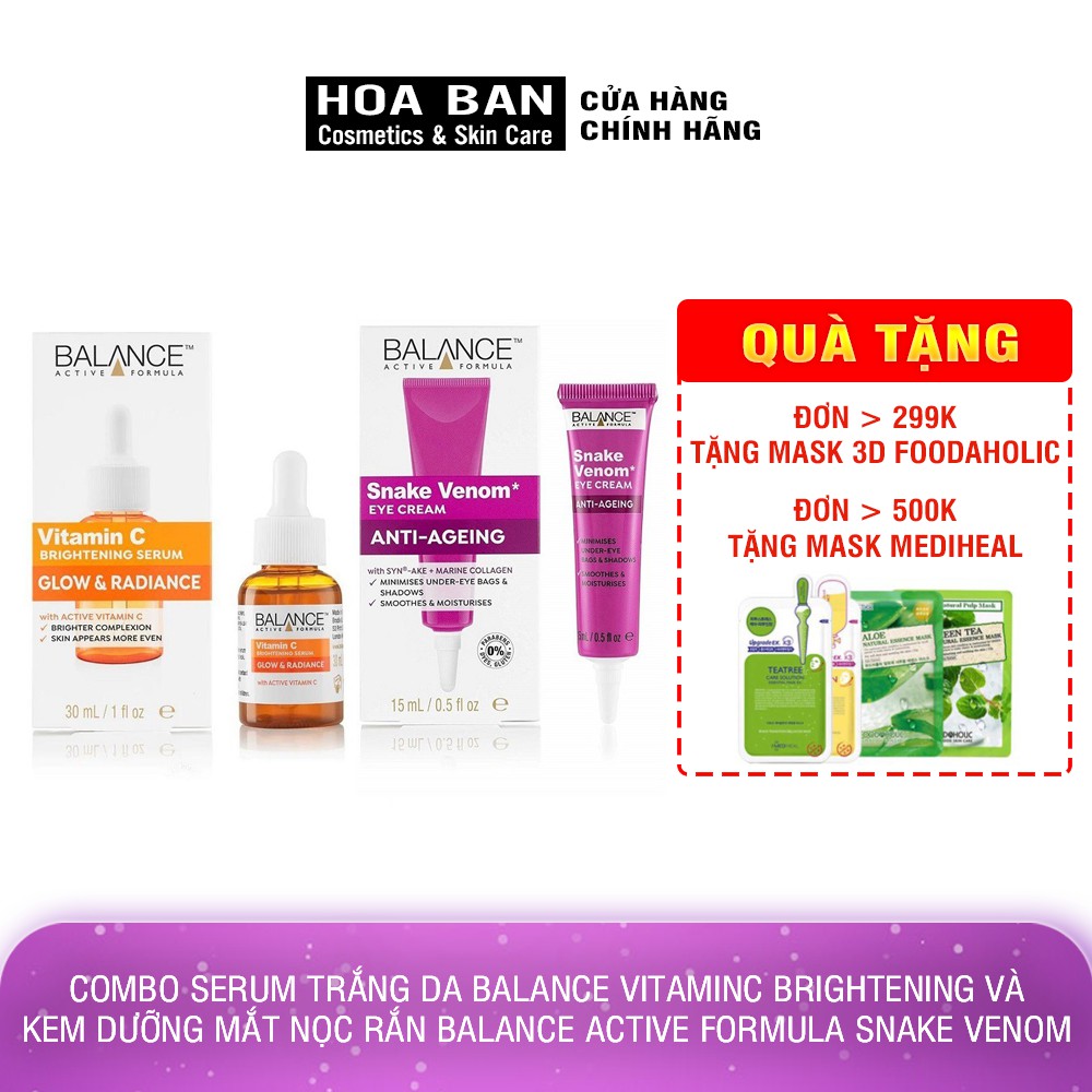 Combo Tinh chất dưỡng da Balance