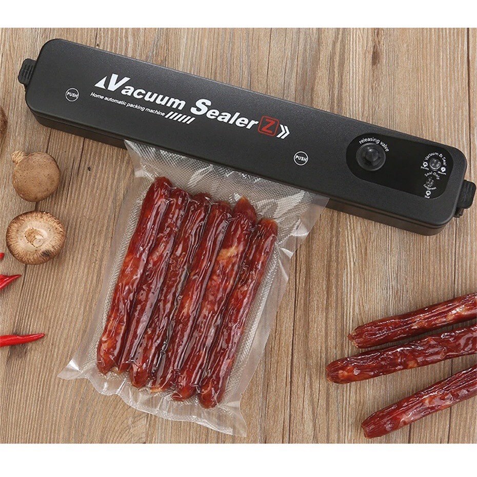 Máy hút chân không Mini Vacuum Sealer hàn miệng túi đóng gói tăng thời gian bảo quản thực phẩm, Bảo vệ sức khỏe gia đình