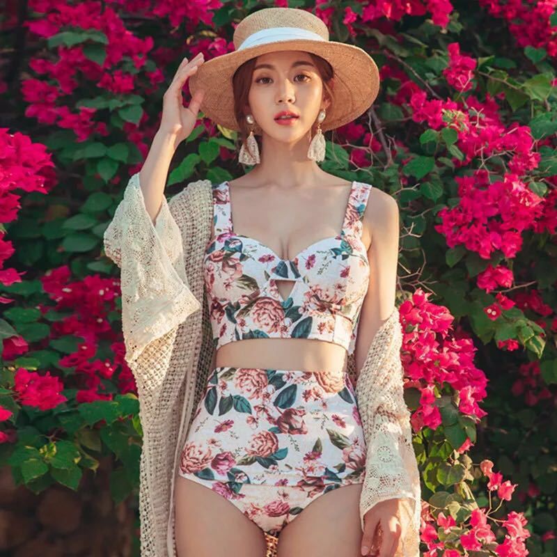 Set Đồ Tắm In Họa Tiết Hoa Quyến Rũ Dành Cho Nữ | BigBuy360 - bigbuy360.vn