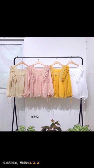 [Mã FAMAYWA giảm 10K đơn 50K] Áo voan bánh bèo ảnh thật kèm video | BigBuy360 - bigbuy360.vn