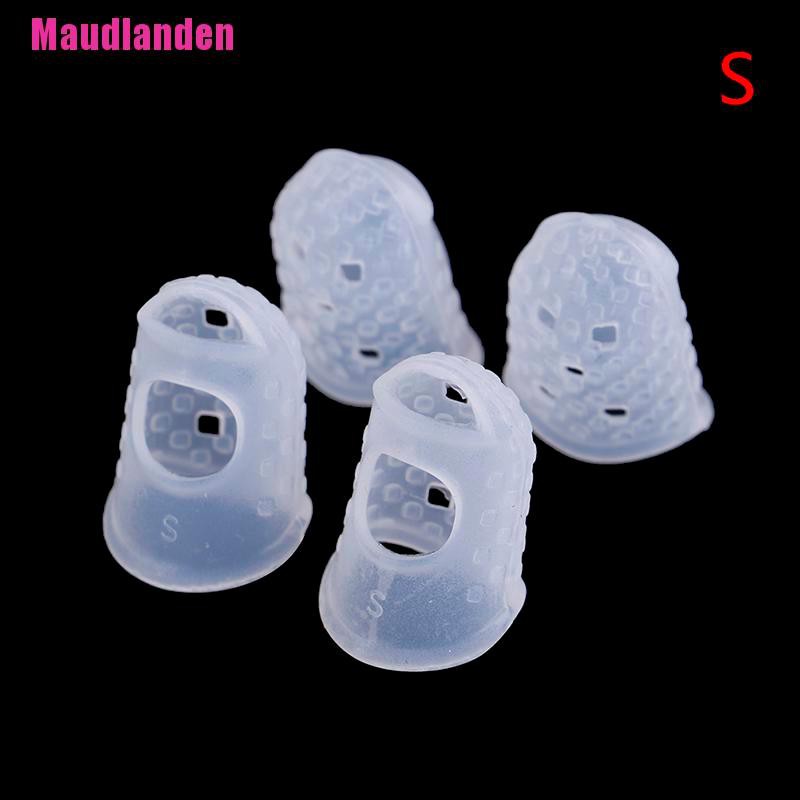 Set 4 Miếng Silicone Bảo Vệ Ngón Tay Khi Chơi Đàn Guitar Bass Ukulele