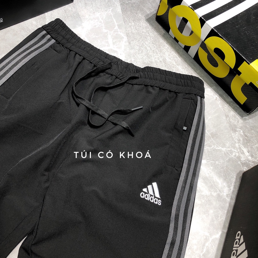 Bộ thể thao nam thu đông kéo khóa 3 sọc cao cấp bigsize xuất khẩu 2 lớp BSU 022 - K005