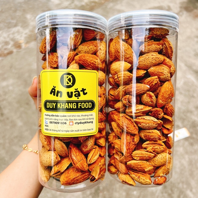 Hạnh Nhân Vỏ Rang Bơ Mỹ hộp 400gr