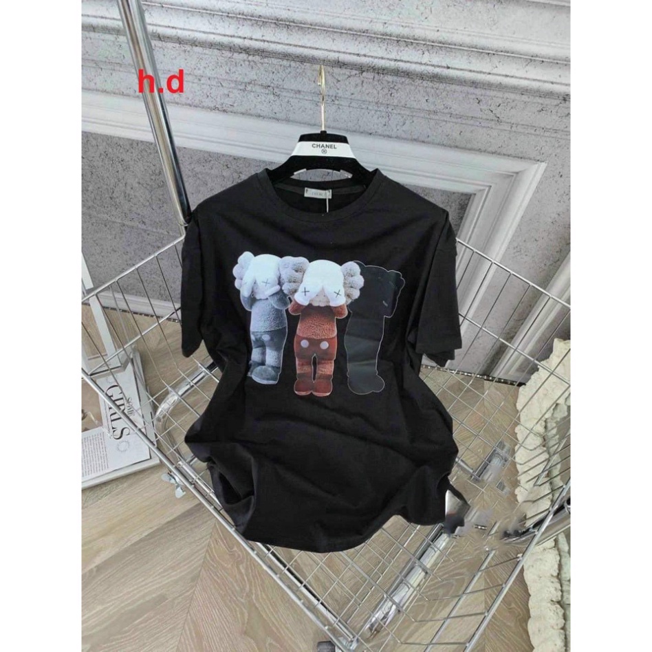 Áo phông tay lỡ 3 người hình tai voi dáng rộng chất cotton tại cherrystore190