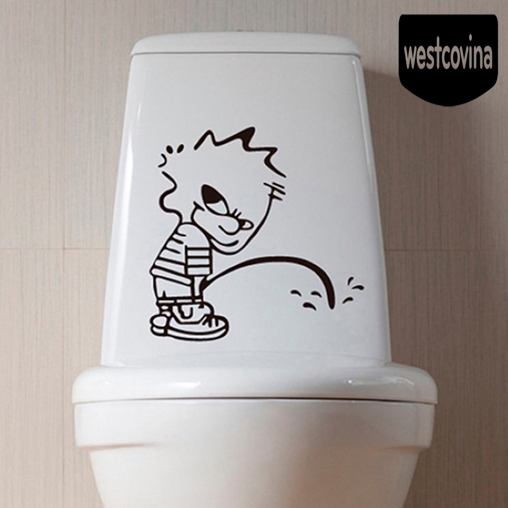 [Hot]☀ 1 Sticker Dán Toilet Chống Thấm Nước Được Làm Từ Chất Liệu PVC