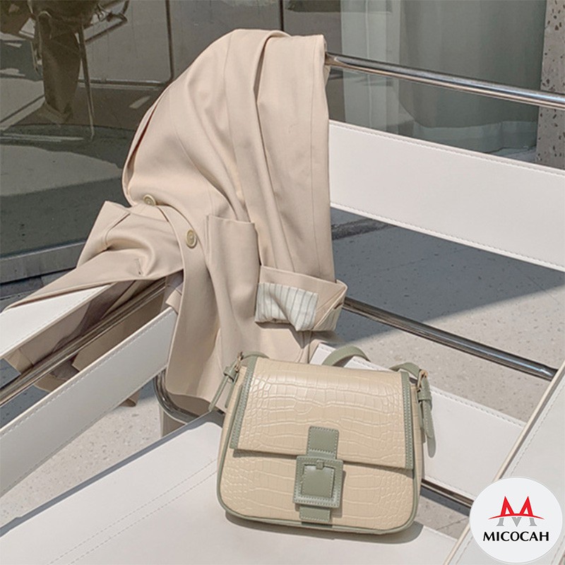 Túi Xách Nữ Đeo Chéo Kẹp Nách Chính Hãng MICOCAH Dáng Công Sở Thời Trang Phối Vân Da Rắn Siêu Đẹp MC65 | BigBuy360 - bigbuy360.vn