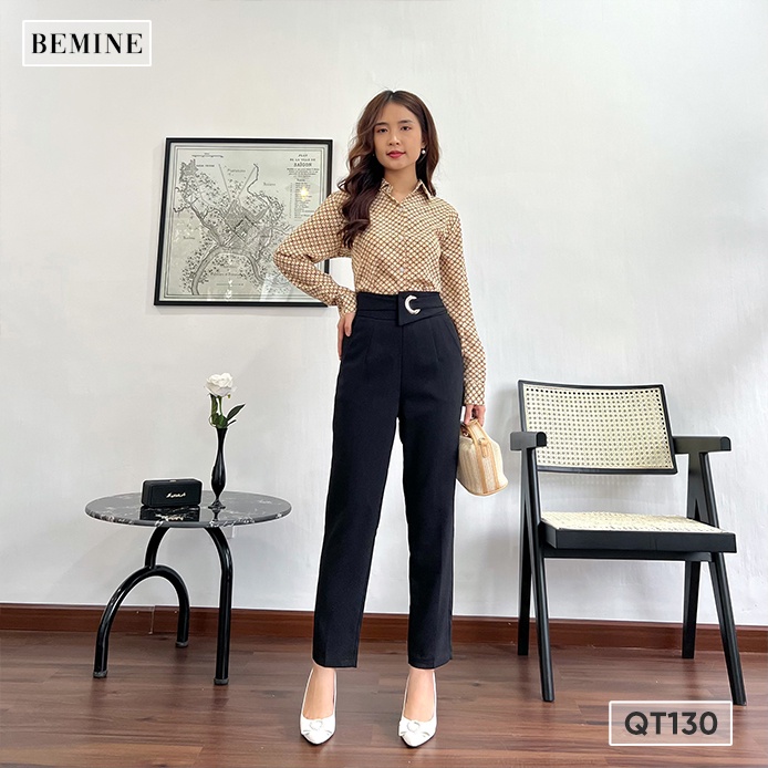 Quần tây BAGGY khoen eo BEMINE QT130DEN