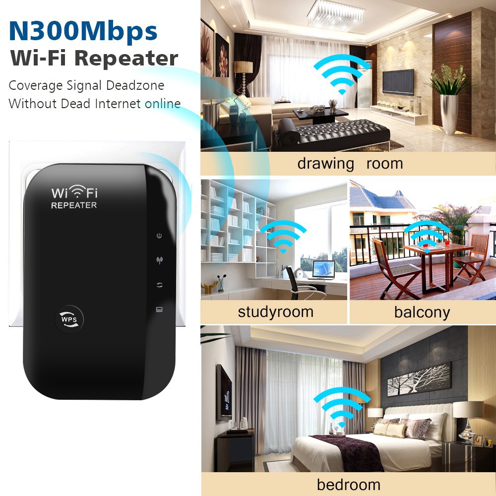 Thiết bị khuếch đại sóng WiFi không dây 300 Mbps 2.4 G | BigBuy360 - bigbuy360.vn