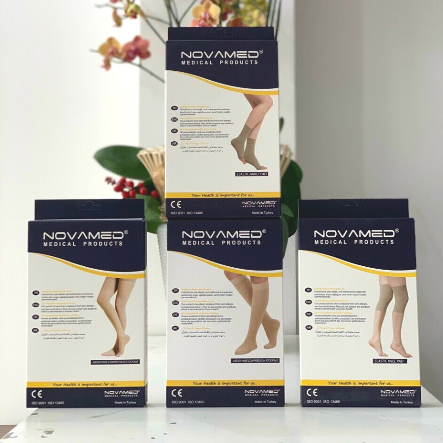 (Sale lẻ size) Vớ y khoa chống suy giãn tĩnh mạch Novamed Thổ Nhỹ Kỳ (vớ dài)